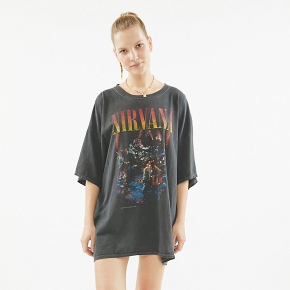 BNWT Nirvana Urban Outfitters Unplugged T-Dress OS - Picture 4 of 5